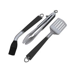 Coleman Revolution Stainless Steel Black Grill Tool Set 3 pk