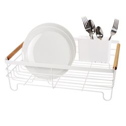 OGGI 17 in. L X 12 in. W X 6 in. H White Metal Dish Drainer