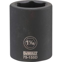 DeWalt 1-1-16 in. X 3/4 in. drive SAE 6 Point Impact Socket 1 pc