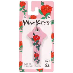 HILLMAN Wackey Rose House/Office Universal Key Blank Single Red