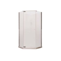 MAAX Begonia Pebble 72 in. H X 36 in. W X 36 in. L White Corner Entry Shower Kit
