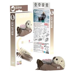 Safari Ltd. Eugy Sea Otter 3D Puzzle Brown
