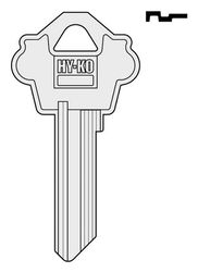 Hy-Ko Home House/Padlock Key Blank Single For Fits Weslock Locks Silver