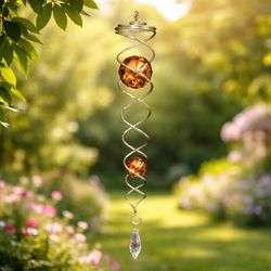Spinfinity Designs Stainless Steel 7.5 in. Wind Spinner Twister