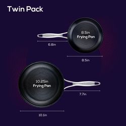 Circulon Stainless Steel Fry Pan Set Silver