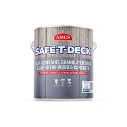 AMES Safe-T-Deck Semi-Gloss White Anti-slip Coating 1 gal