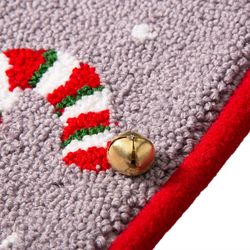 Glitzhome Multicolored Santa Christmas Stocking 0.79 in.