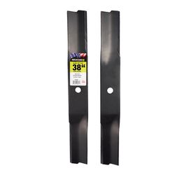 MaxPower 38 in. Standard Mower Blade Set For Riding Mowers 2 pk