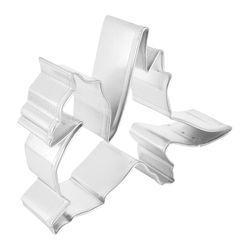 R&M International Corp 4 in. L Dragon Cookie Cutter Silver 1 pc