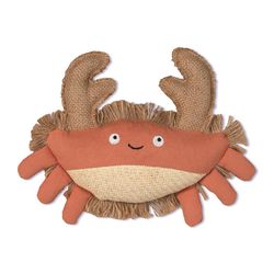 Pet Shop by Fringe Studio For Cat Brown/Orange Cotton/Hemp Crab Cat Toy 1 pk