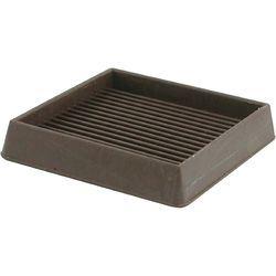 Shepherd Hardware Rubber Furniture Pad Brown Square 3 in. W X 3 in. L 2 pk