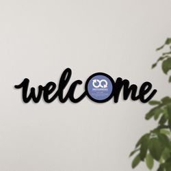 P Graham Dunn 7 in. H X .75 in. L Black MDF Welcome Switcheroo Sign