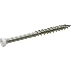 Grip-Rite PrimeGuard Max No. 7 wire X 1-5/8 in. L White Star Trim Head Deck Screws 1 lb 195 pk
