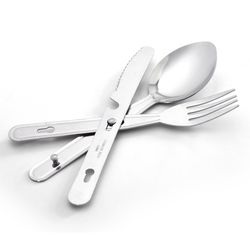 Coghlan's Chow-Kit Silver Camping Flatware 9.000 in. H X 2.375 in. W X 0.125 in. L 1 pk