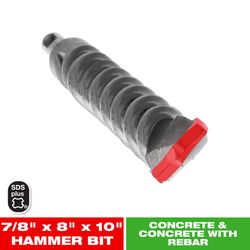 Diablo 7/8 in. X 10 in. L Carbide Tipped 2-Cutter Hammer Drill Bit SDS-Plus Shank 1 pk