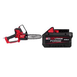 Milwaukee M18 FUEL 8 in Chainsaw with 8Ah Battery Pack