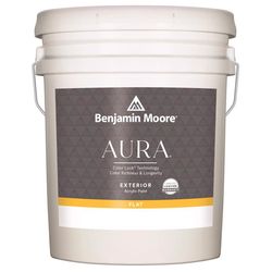 Benjamin Moore Aura Exterior Flat White Paint Exterior 5 gal