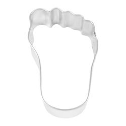 R&M International Corp 1 in. W X 4 in. L Foot Cookie Cutter Silver 1 pc