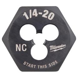 Milwaukee SAE 1/4-20 Hex Threading Die