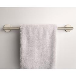 Moen Arlys Brushed Nickel Silver Towel Bar 18 in. L Zinc
