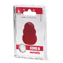 MyFamily Kong Red Aluminum Pet Tags Medium