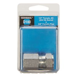Apache Steel 1/2 in. D X 3/8 in. D Hydraulic Adapter 1 pk