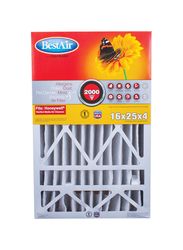 BestAir 25 in. W X 16 in. H X 4 in. 11 MERV Pleated Air Filter 1 pk