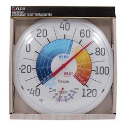 Taylor Dial Thermometer Plastic Multicolored 13.25 in.