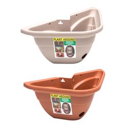 DeVault Enterprises Resin Planter Terracotta/Sandstone