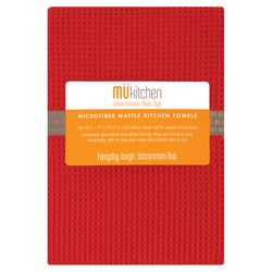 Mu Kitchen Coral Microfiber Dish Towel 2 pk