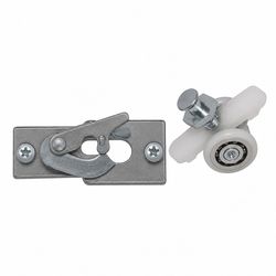Barton Kramer 2.25 in. L Chrome Silver Steel Closet Door Hanger Set 1 pk