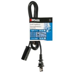 Woods 18/2 HPN 125 V 6 ft. L Small Appliance Cord
