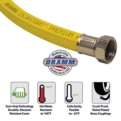 Dramm ColorStorm 5/8 in. D X 50 ft. L Heavy Duty Premium Grade Garden Hose (COLOR MAY VARY)