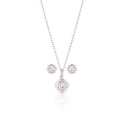 Montana Silversmiths Women's Making Memories Crystal Silver Jewelry Sets Water Resistant