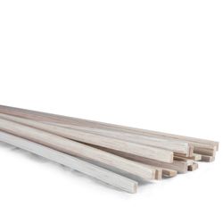Midwest Products 3/16 in. X 1/4 in. W X 3 ft. L Balsawood Strip #2/BTR Premium Grade