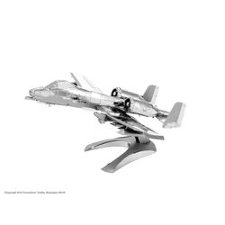 Fascinations Metal Earth A-10 Warthog 3D Model Kit Silver