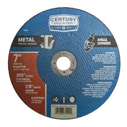 Century Drill & Tool 7 in. D X 7/8 in. X .055 in. thick Aluminum Oxide Metal Cutting Wheel 1 pc