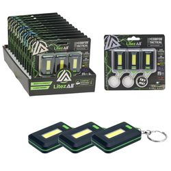 LitezAll Black LED Keychain Light