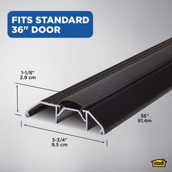 M-D Building Products 1.125 in. H X 3.75 in. W X 36 in. L Aluminum Deluxe High Threshold Bronze