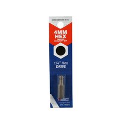 Best Way Tools Hex 4 mm X 1 in. L Tamper-Proof Security Bit Carbon Steel 1 pc