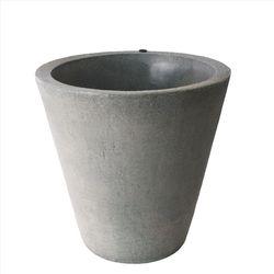 Algreen 20.5 in. H X 20 in. D Polyethylene Planter Warm Gray