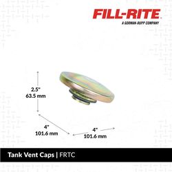 Fill-Rite Steel Vented Tank Cap