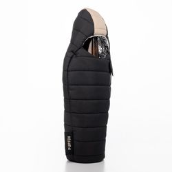 Puffin Drinkwear 12 oz Black Polyester Bottle Carrier w/Opener