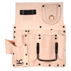 CLC 8 pocket Leather Pouch 10 in. L X 11.5 in. H Tan