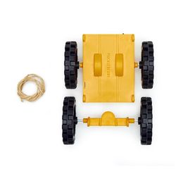 Kikkerland Huckleberry Koens & Middelkoop Car Kit Yellow 6 pc