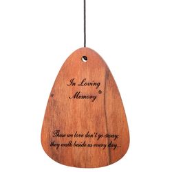Wind River In Loving Memory Bronze Aluminum/Wood 30 in. Wind Chime