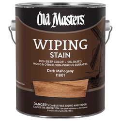 Old Masters Semi-Transparent Dark Mahogany Oil-Based Wiping Stain 1 gal