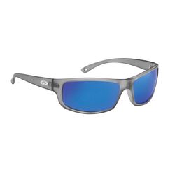 Flying Fisherman Slack Tide Sunglasses Unisex Granite Frame Smoke Blue Mirror Lens Polarized