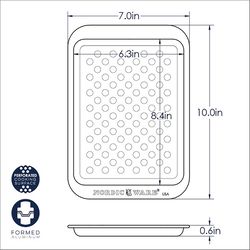 Nordic Ware Naturals 7 in. W X 10 in. L Crisper Pan Silver 1 pc
