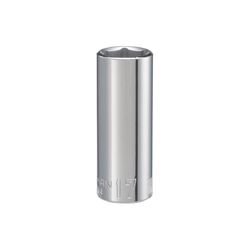 Craftsman 17 mm S X 3/8 in. drive S Metric 6 Point Deep Deep Socket 1 pc